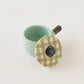 Clay pot chopstick rest check  | Naoko Ikemoto