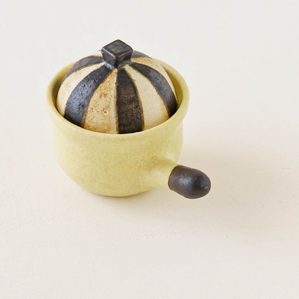 Clay pot chopstick rest stripe｜Naoko Ikemoto
