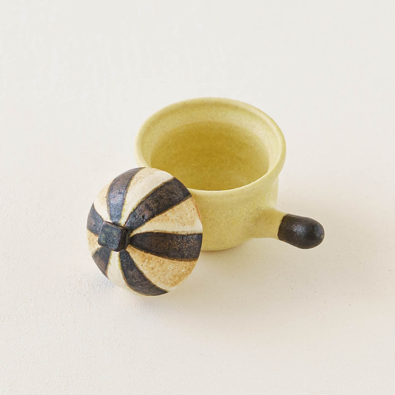 Clay pot chopstick rest stripe｜Naoko Ikemoto