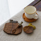 木彫りミニ皿｜クロミヤアイ