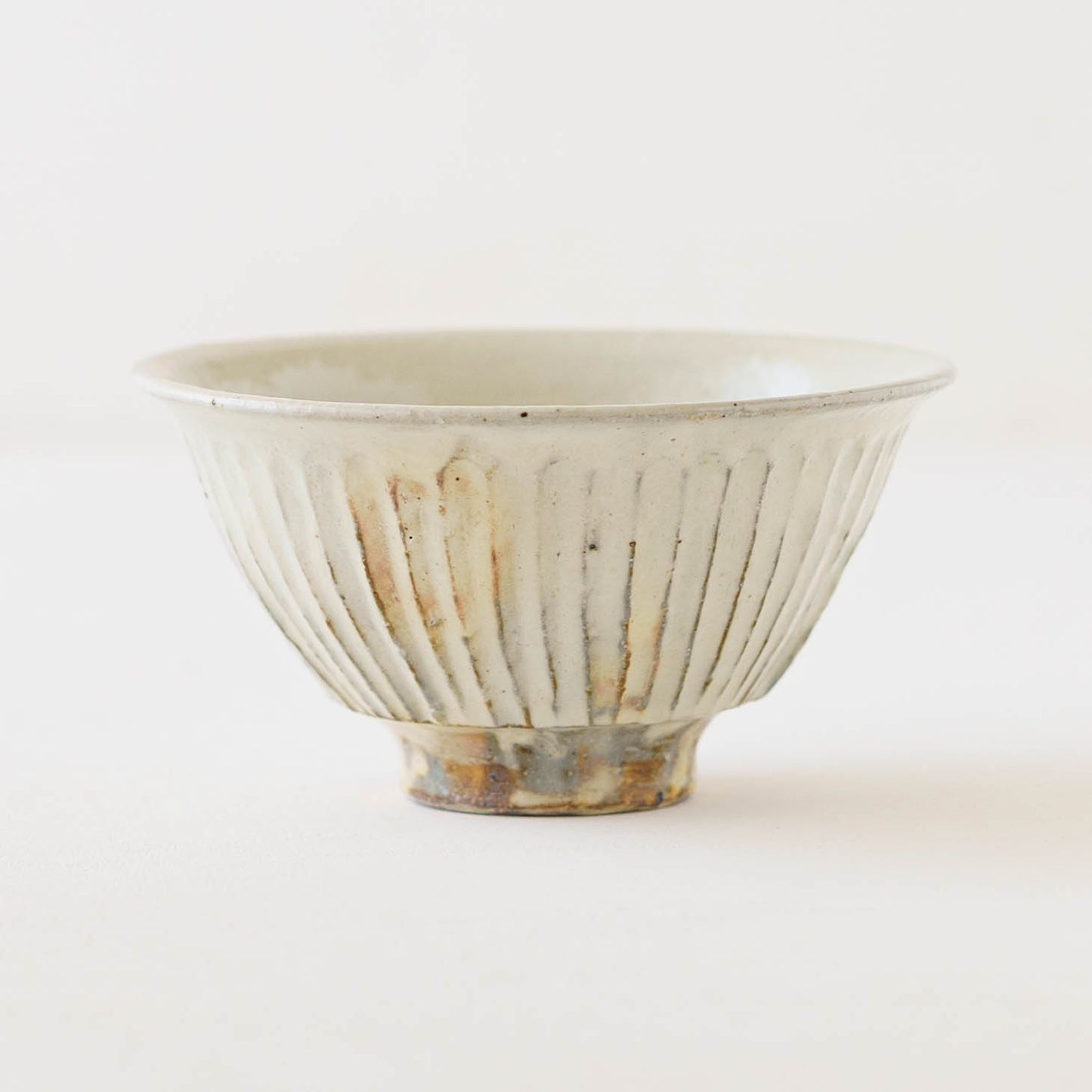 鉄散　線彫めし碗　大｜古谷製陶所