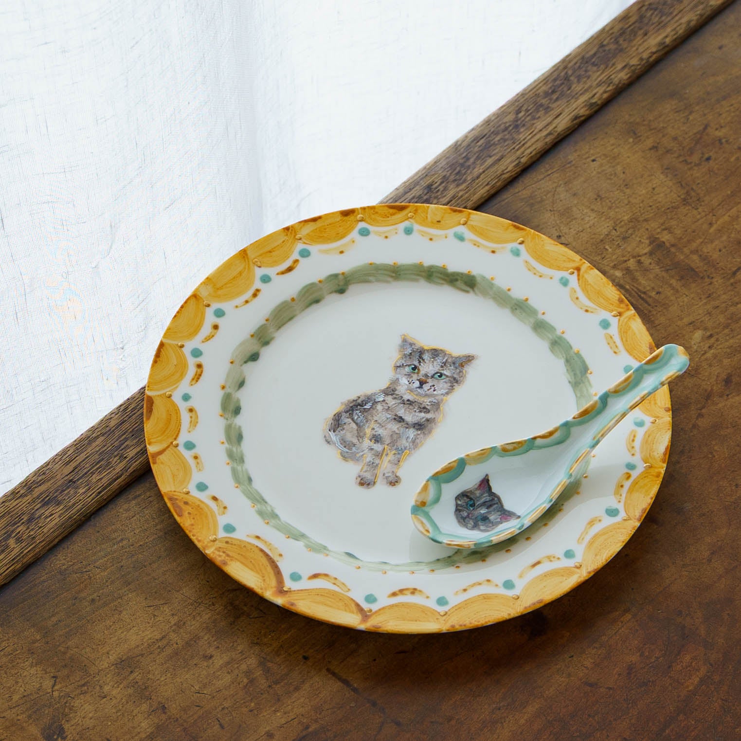 クロミヤアイ 絵付けレンゲ A｜作家もののうつわ通販 四季折折 – 四季