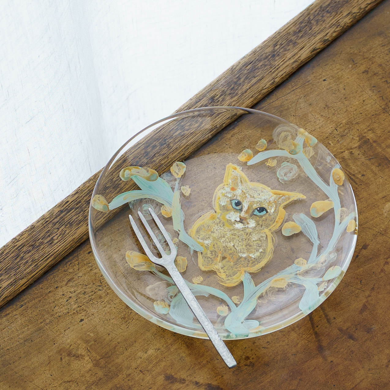 新品　フランシュリッペ　fortune柄ガラス製お皿3枚セット　レア品 クロミヤアイ 絵付けガラス皿 A｜作家もののうつわ通販 四季折折