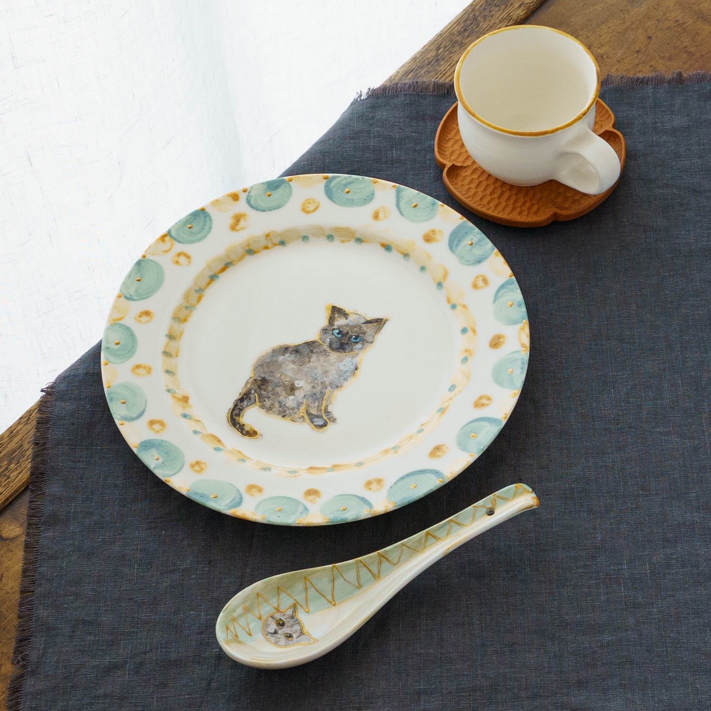 絵付けリム皿　B｜クロミヤアイ