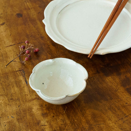 Flower bowl S White｜Furutani Pottery