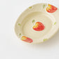 リムあり　オーバル豆皿　アップルドット｜中村佳菜子