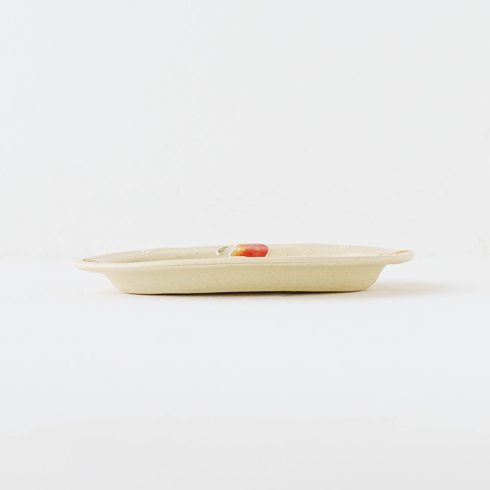 陶芸作家 中村佳菜子 リムあり オーバルSD アップル｜窯元、作家ものの