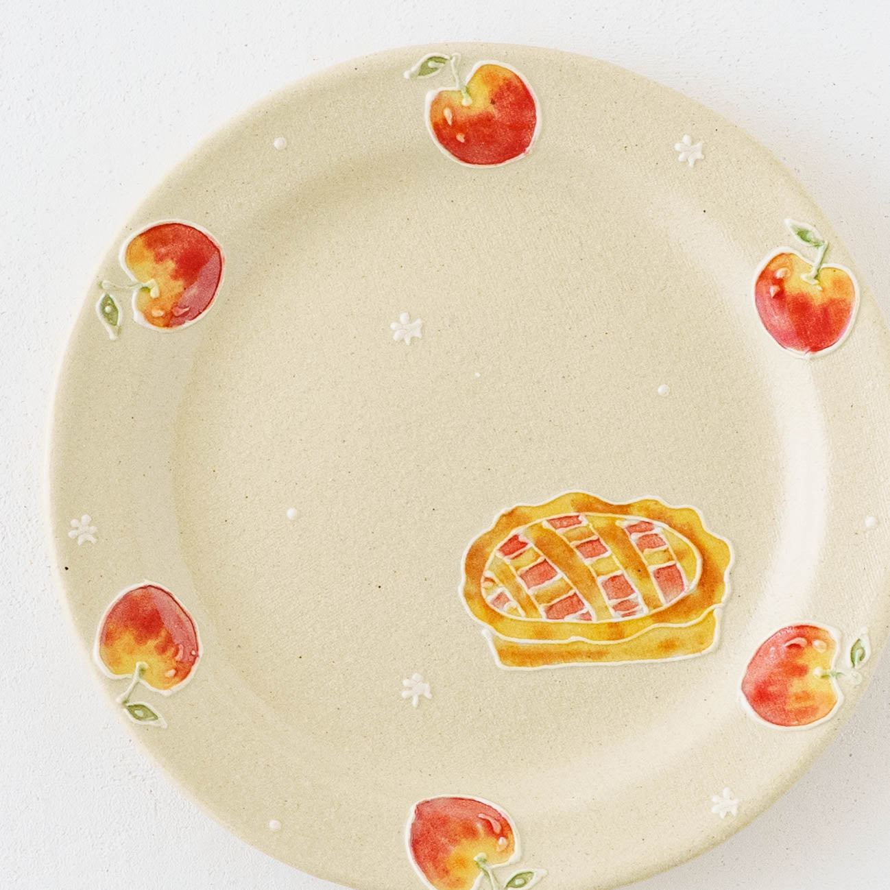 リムあり　丸皿M新　アップルパイ｜中村佳菜子