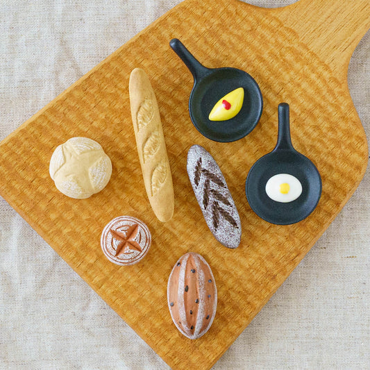 Chopstick rest Breakfast Series | Minoyaki Ihoshirogama Chopstick Rest