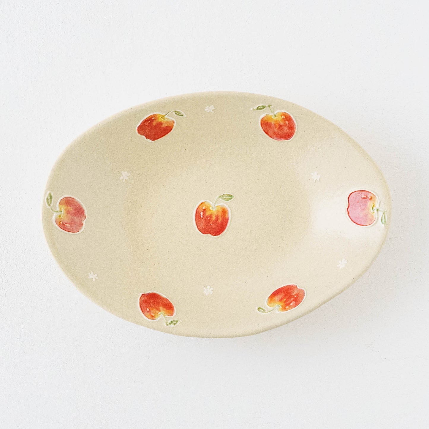 オーバルカレー皿　中　アップルパイ｜中村佳菜子