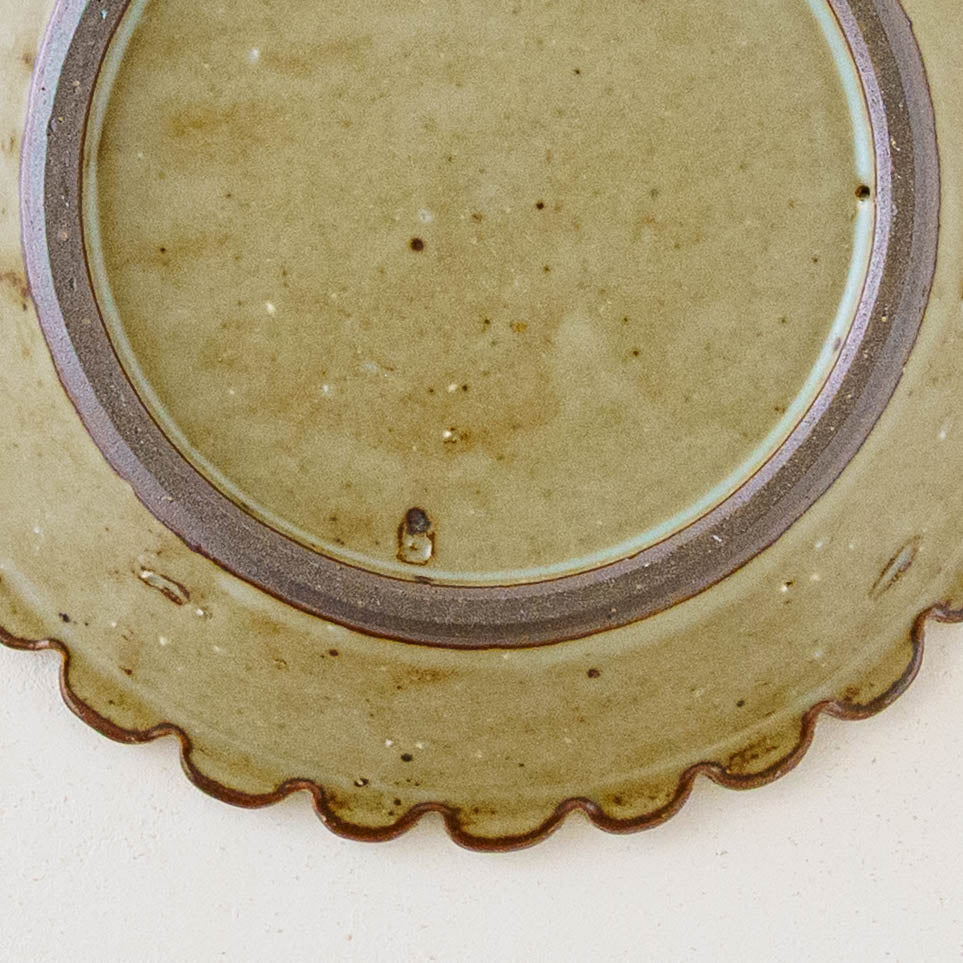 4.5寸輪花鎬皿　くじゃく｜皐月窯