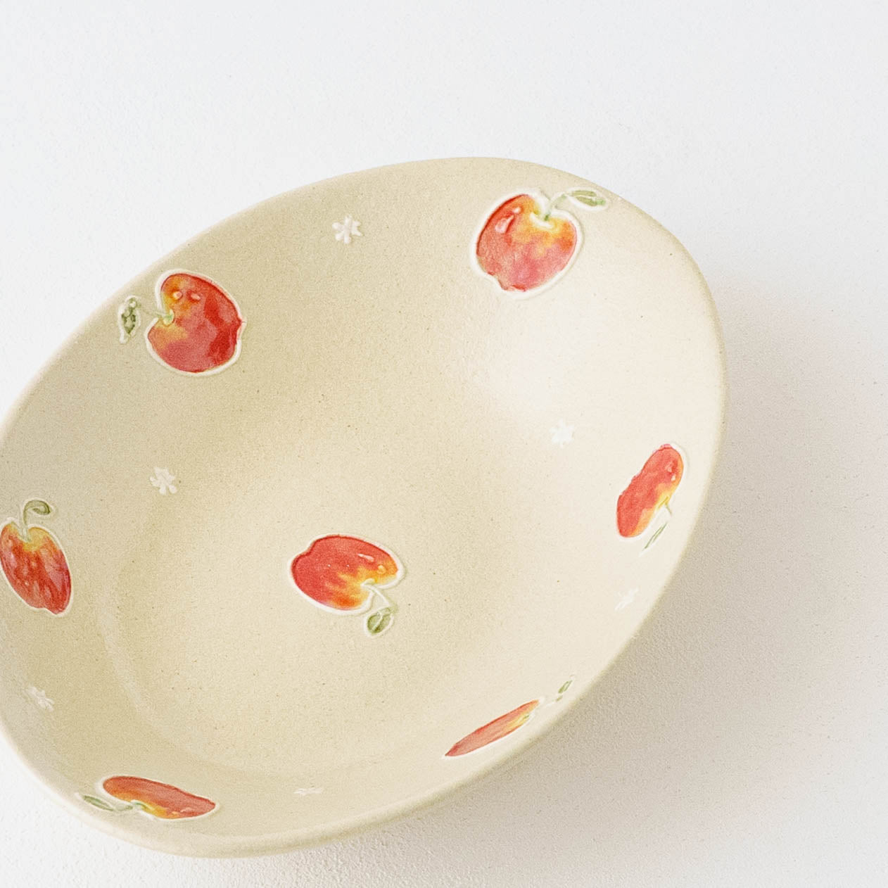 オーバルカレー皿　中　アップルパイ｜中村佳菜子