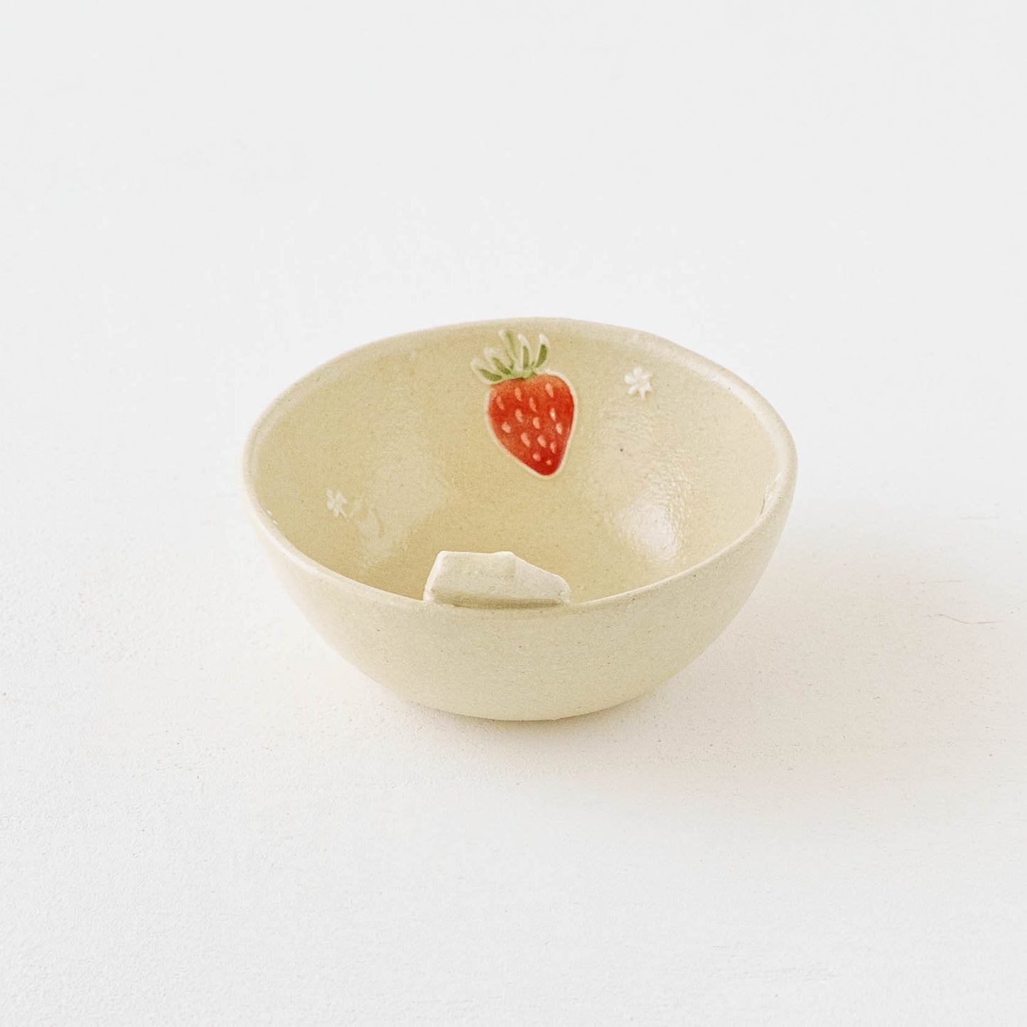 モチーフ付　ヨーグルト小鉢　ストロベリー｜中村佳菜子