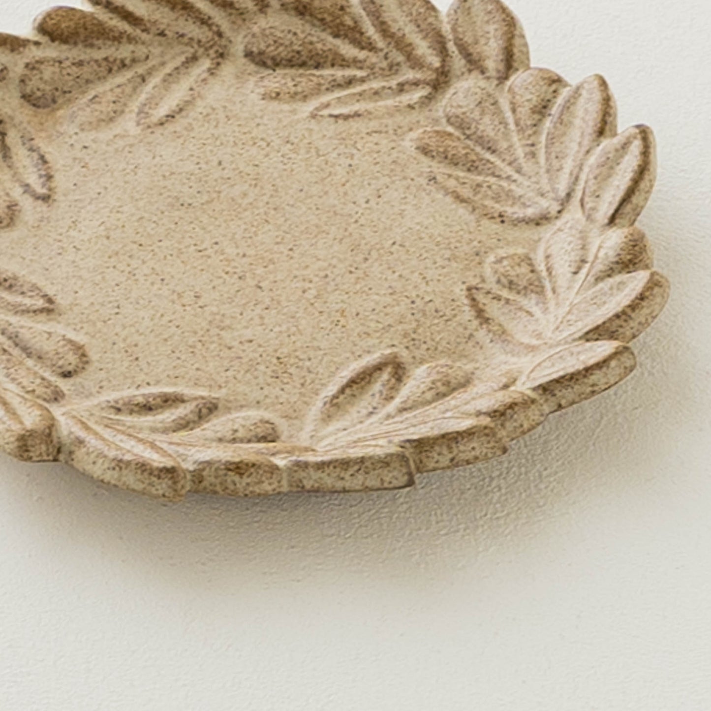 Wreath small plate White | fuji-gallery