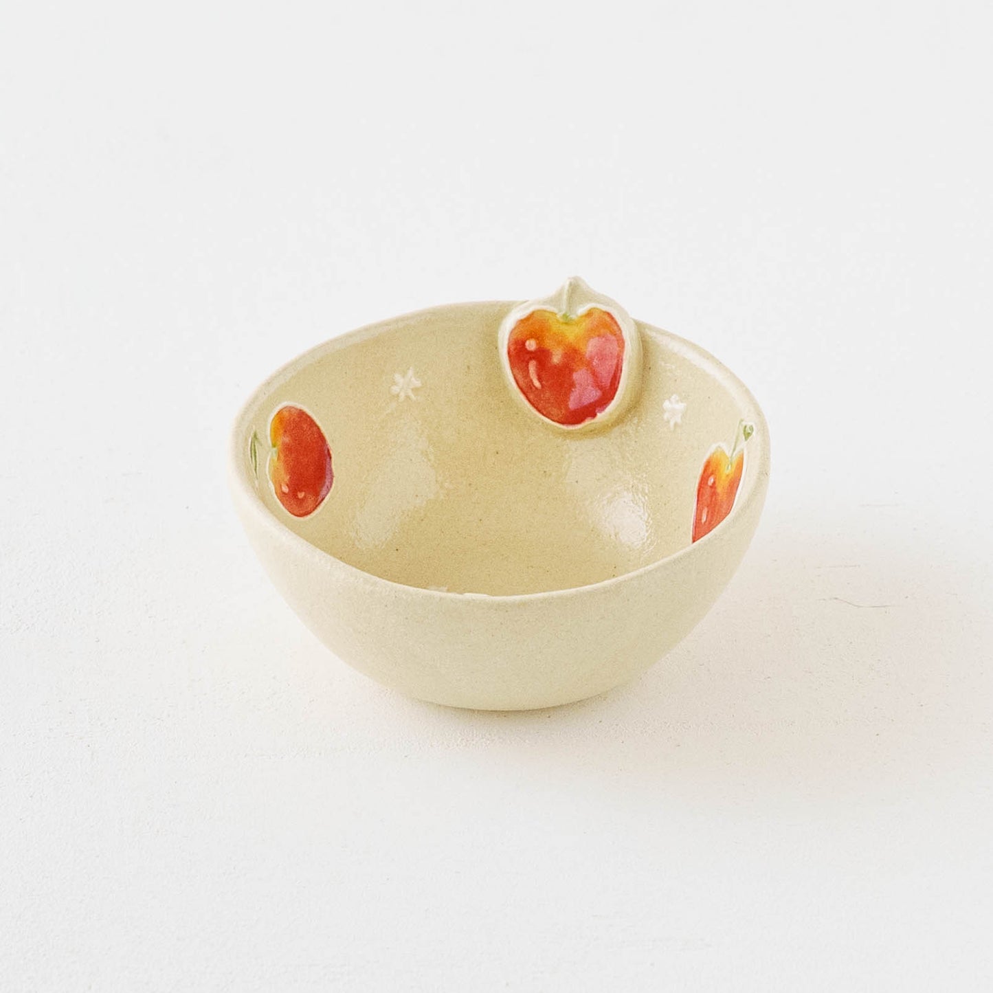 モチーフ付　ヨーグルト小鉢　アップル｜中村佳菜子