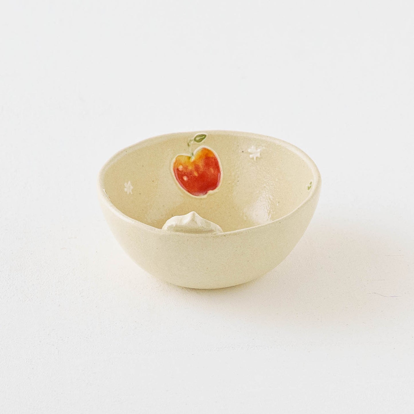 モチーフ付　ヨーグルト小鉢　アップル｜中村佳菜子