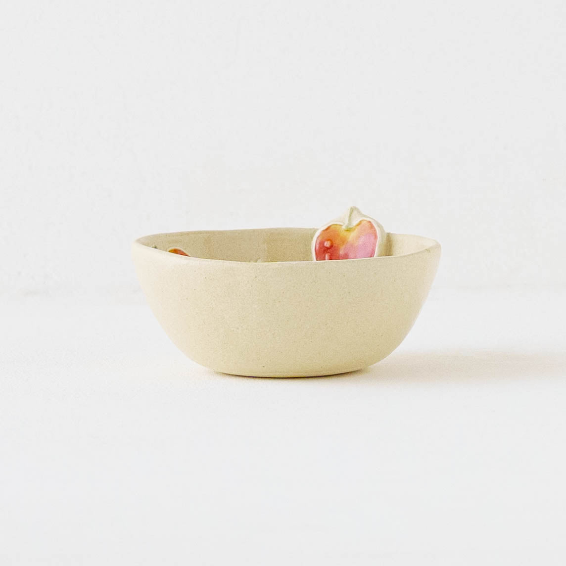 モチーフ付　ヨーグルト小鉢　アップル｜中村佳菜子