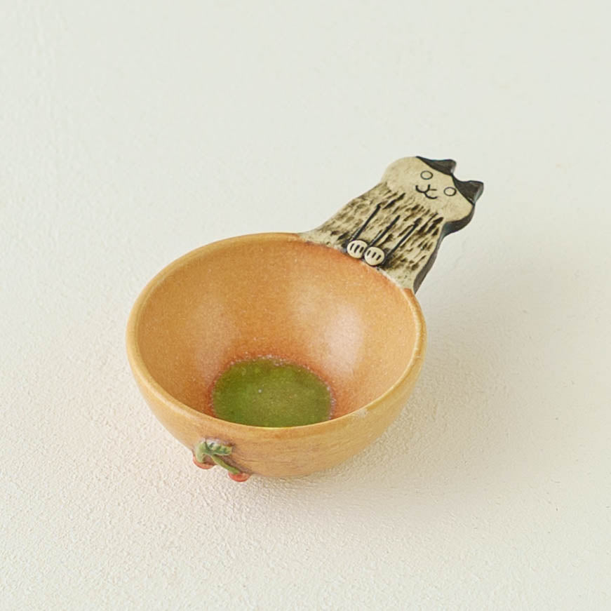 コーヒーメジャースプーン　ねこ　ハチワレ x 黒｜poetoria 種田ゆか