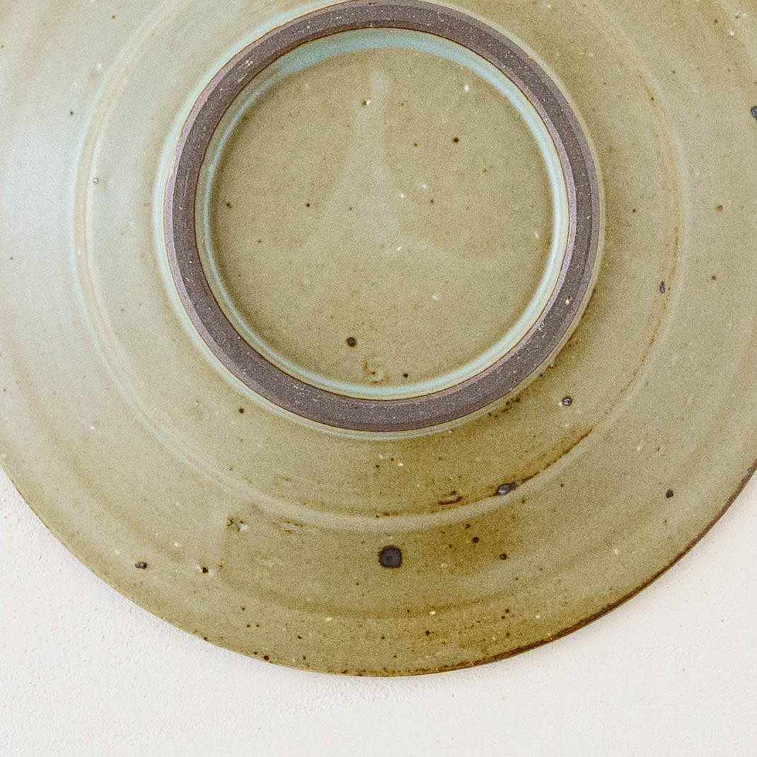 5.5寸縁付皿　紫黄花｜皐月窯