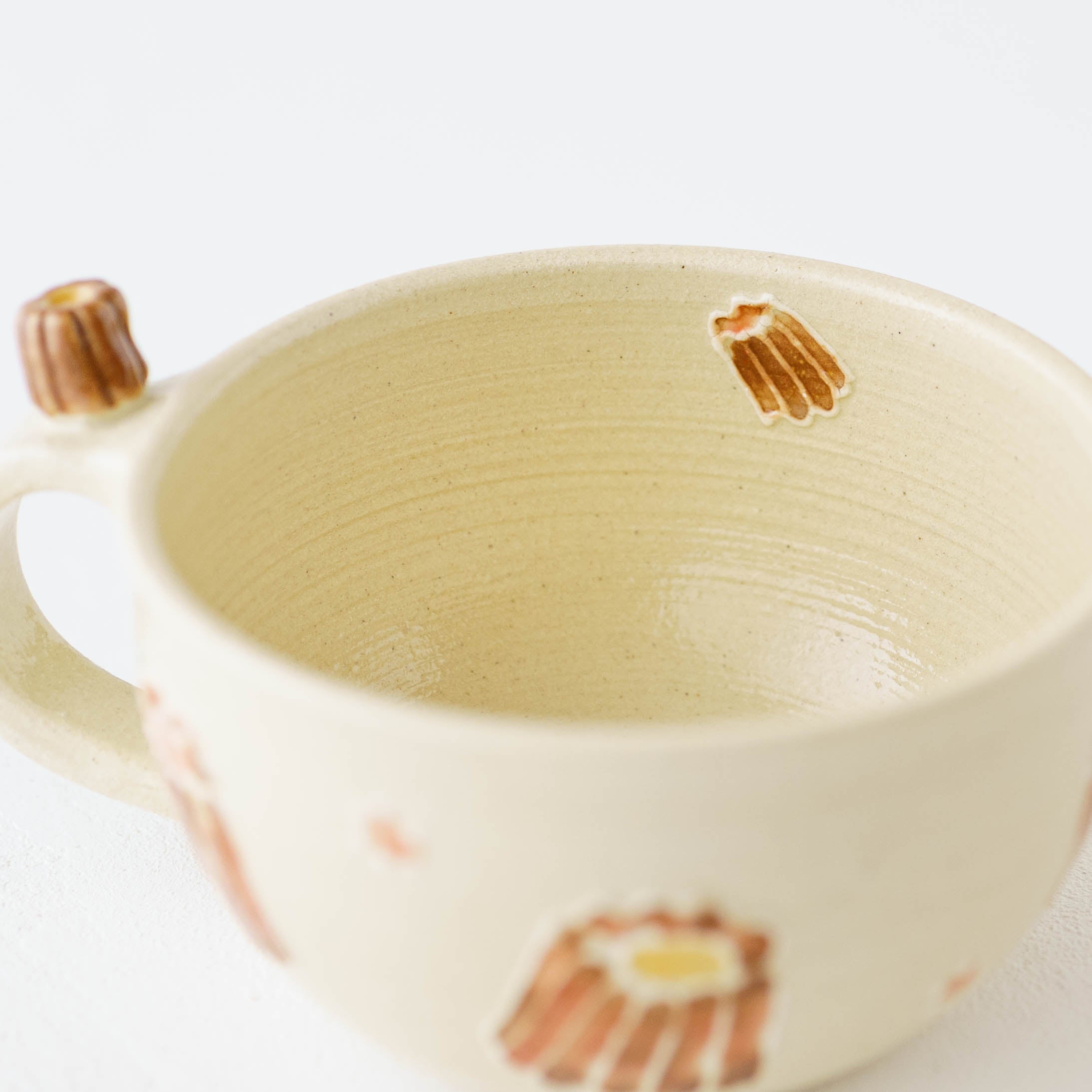 陶芸作家 中村佳菜子 ぷっくり スープカップ カヌレ｜窯元、作家ものの