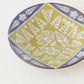 5.5寸縁付皿　紫黄花｜皐月窯