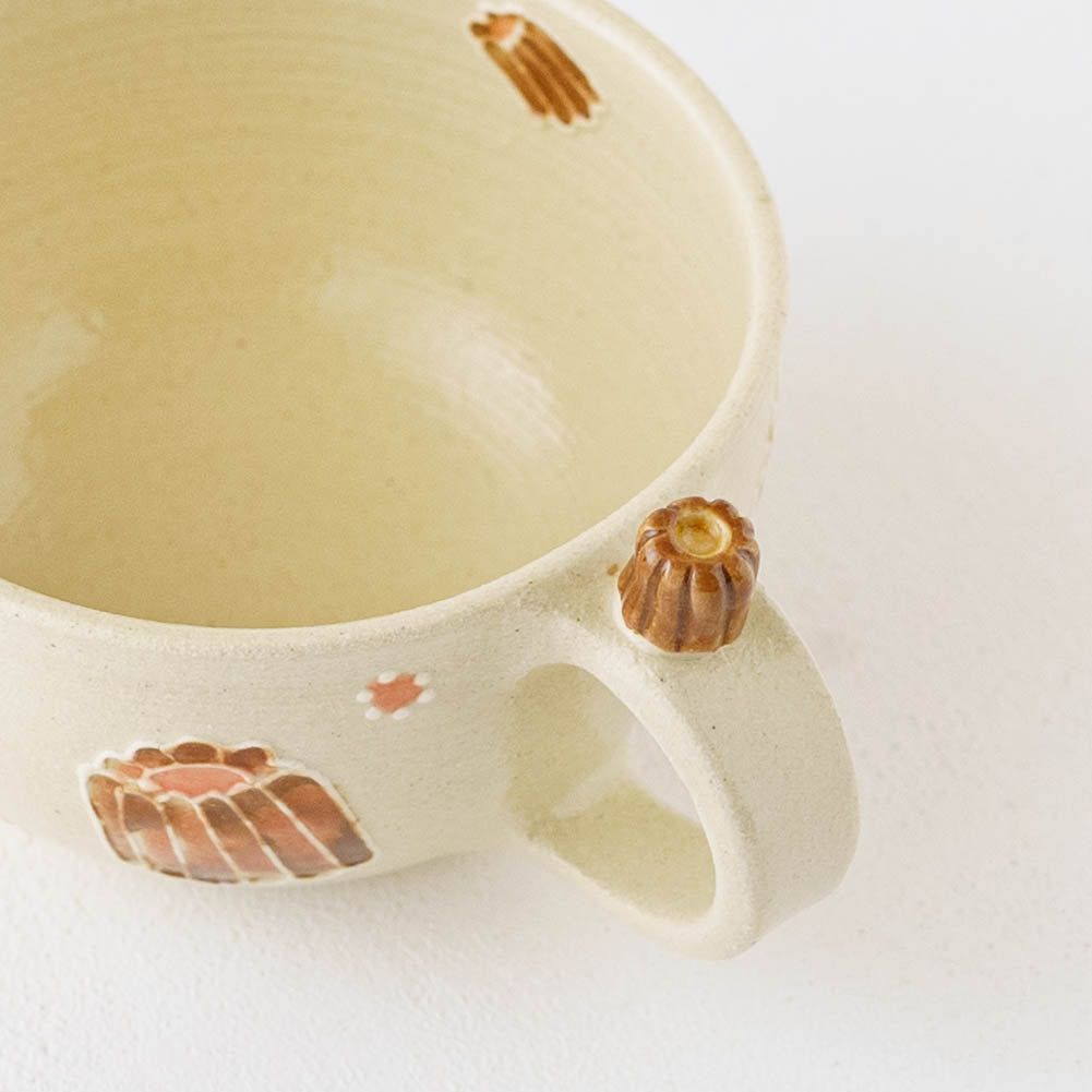 陶芸作家 中村佳菜子 ぷっくり スープカップ カヌレ｜窯元、作家ものの
