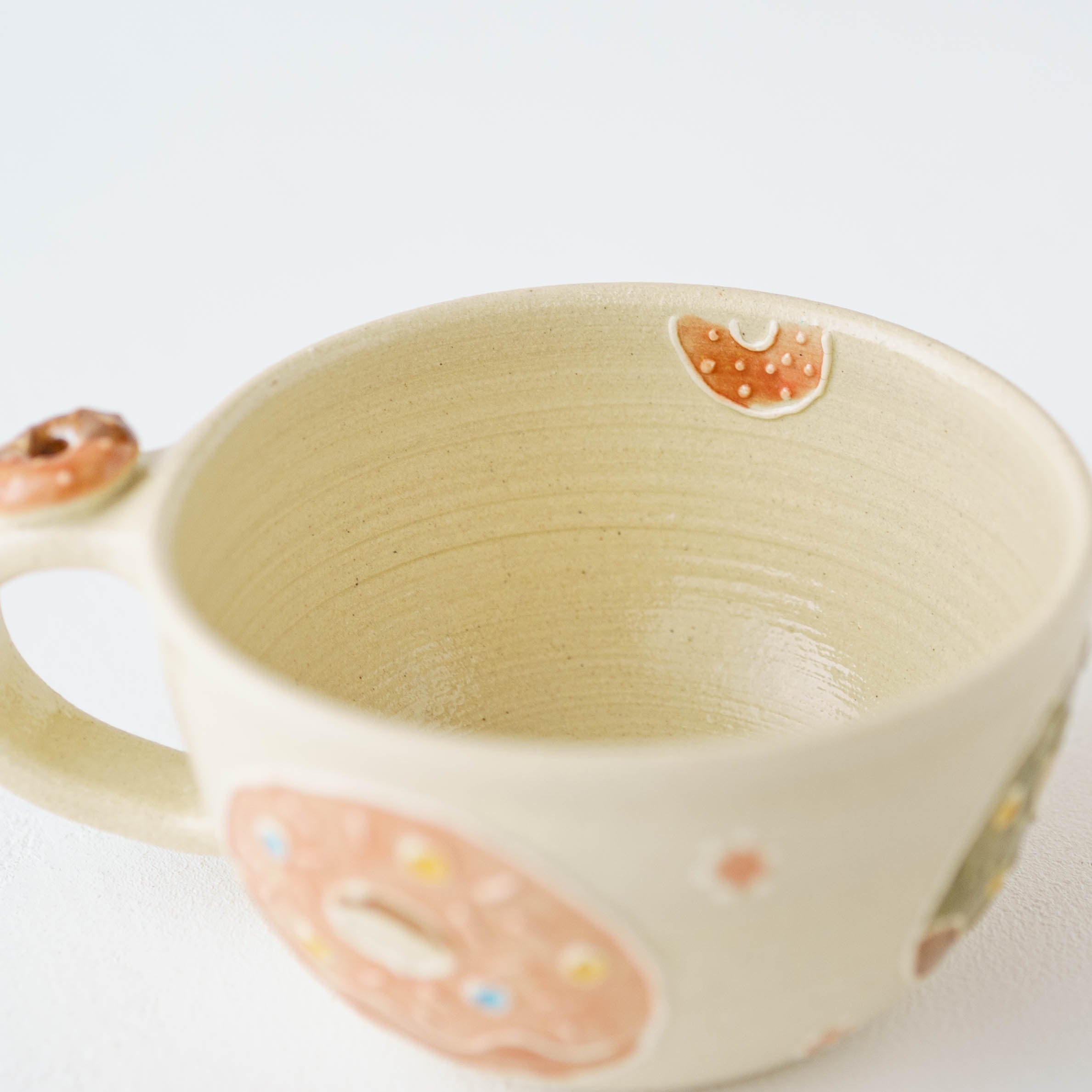 陶芸作家 中村佳菜子 ぷっくり スープカップ ドーナツ｜窯元、作家