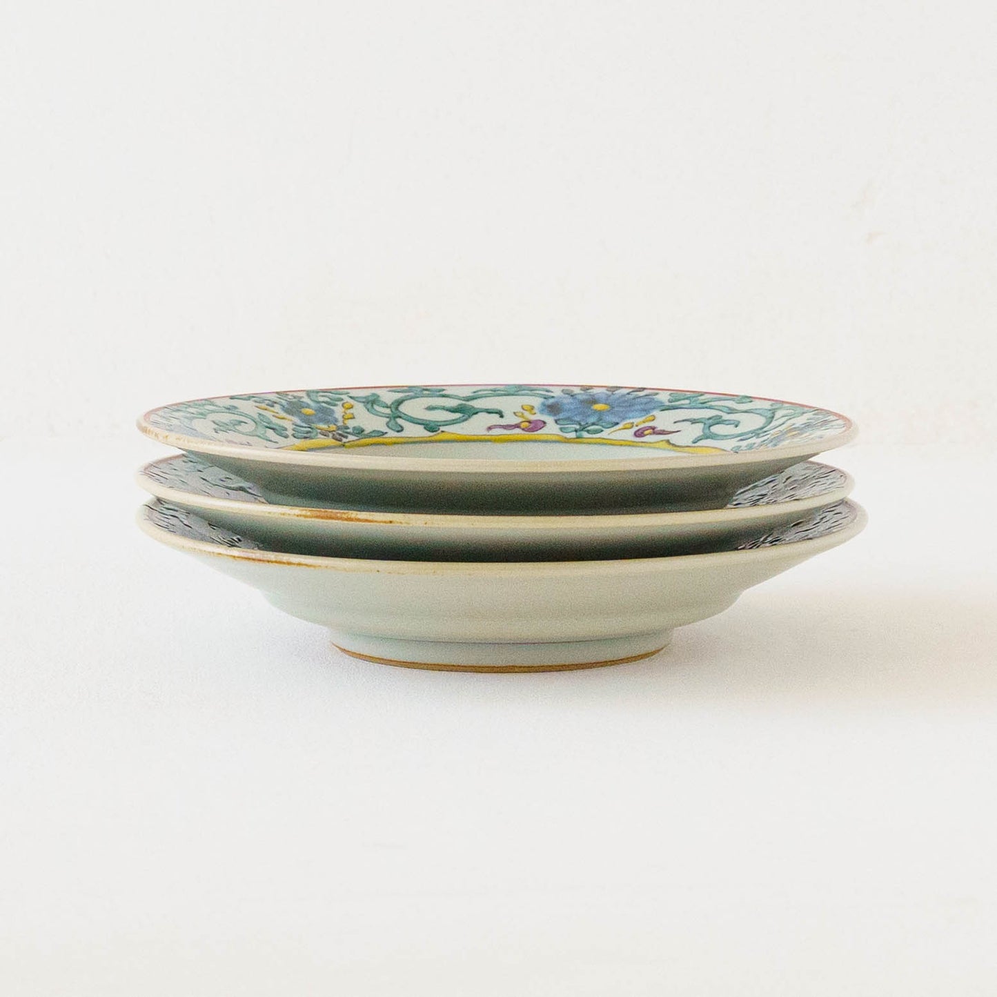 17cm rimmed plate flowers | Satsukigama