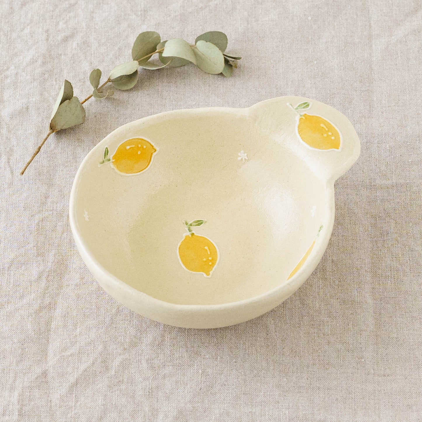 片耳　丸小鉢（とんすい）レモン｜中村佳菜子