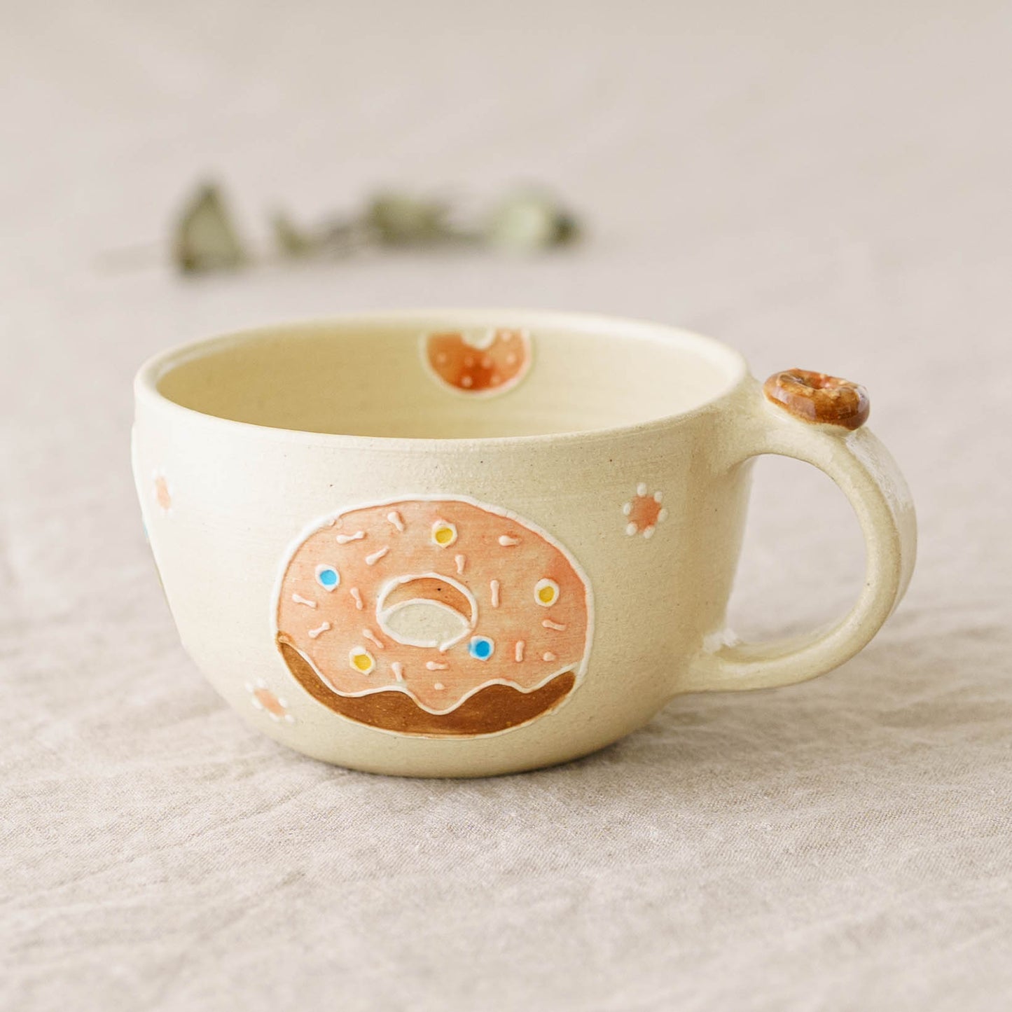 ぷっくり　スープカップ　ドーナツ｜中村佳菜子
