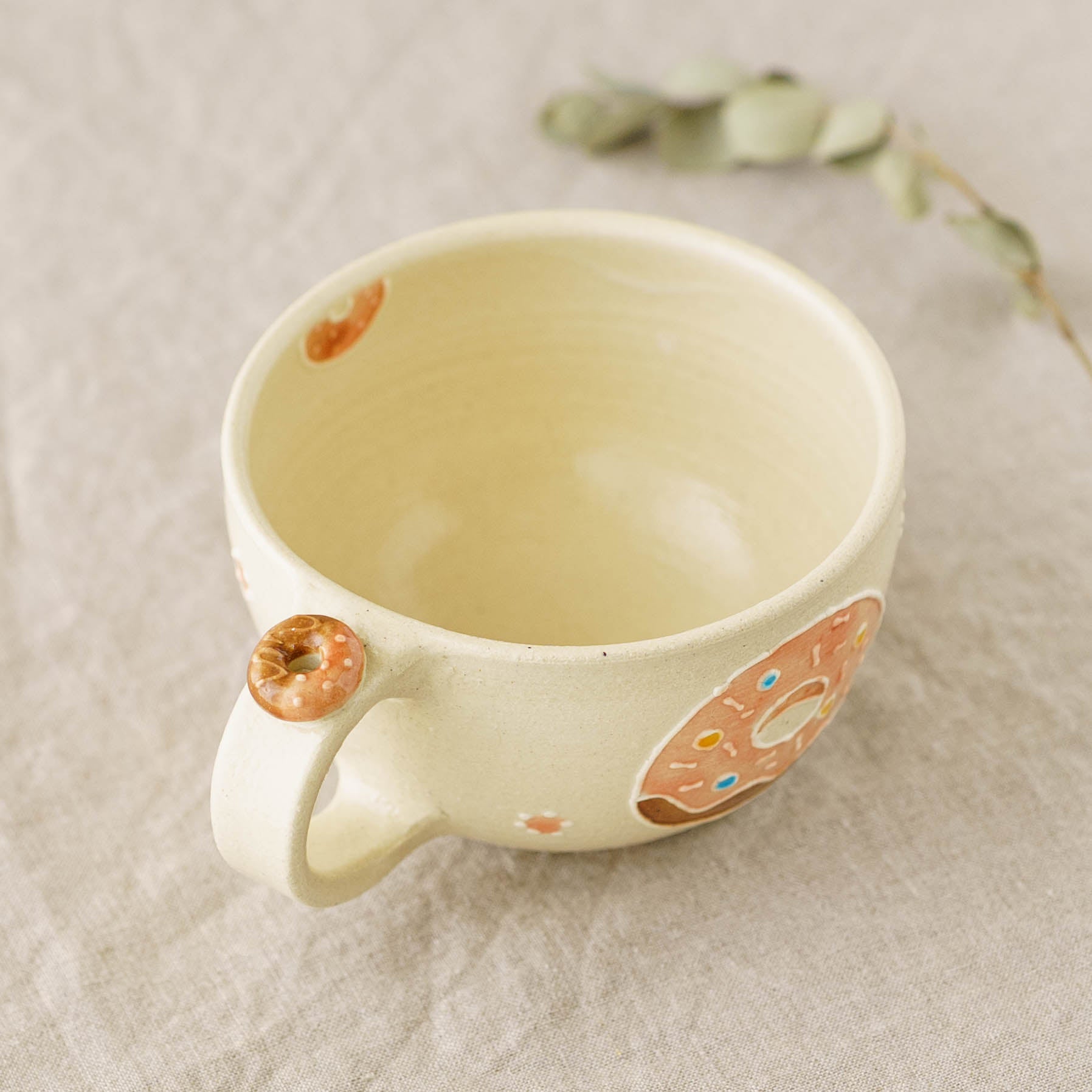 陶芸作家 中村佳菜子 ぷっくり スープカップ ドーナツ｜窯元、作家