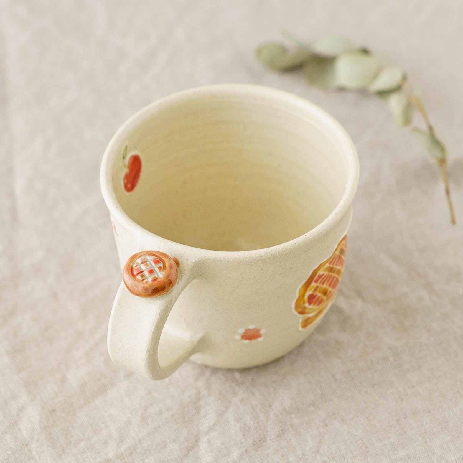 陶芸作家 中村佳菜子 ぷっくり マグカップ アップルパイ｜窯元、作家