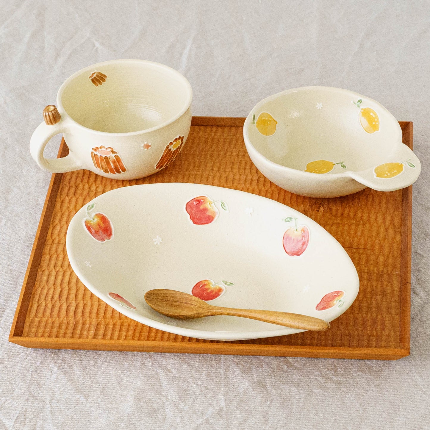 片耳　丸小鉢（とんすい）レモン｜中村佳菜子