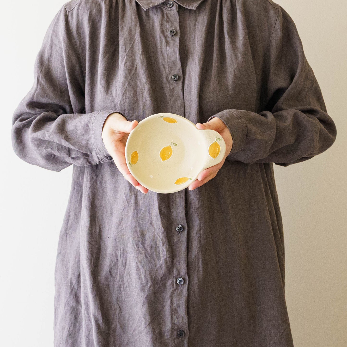 片耳　丸小鉢（とんすい）レモン｜中村佳菜子