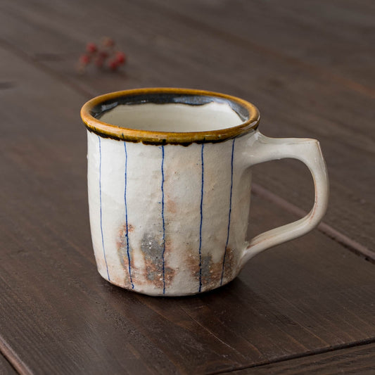 Mug Blue Line Kohiki | Furutani Pottery