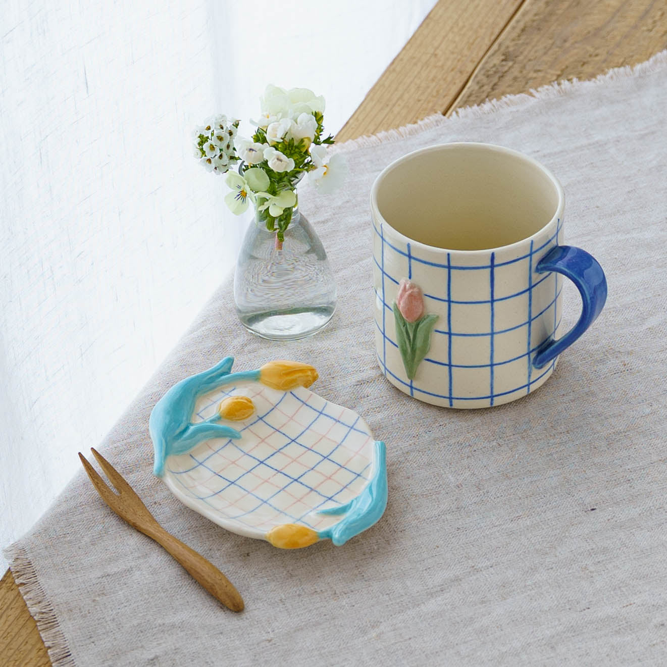 Tulip small plate M | Oya Sairi