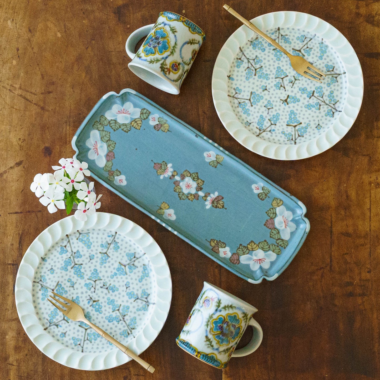 長皿　青花｜皐月窯