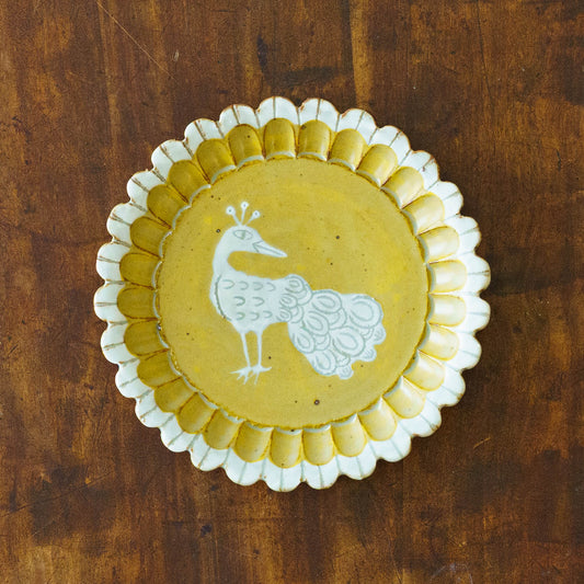 Plate peacock | Satsuki Kiln