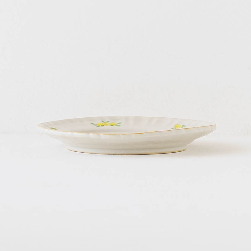 陶芸作家 阿部慎太朗 マーガレットリム皿6寸 檸檬｜窯元、作家ものの