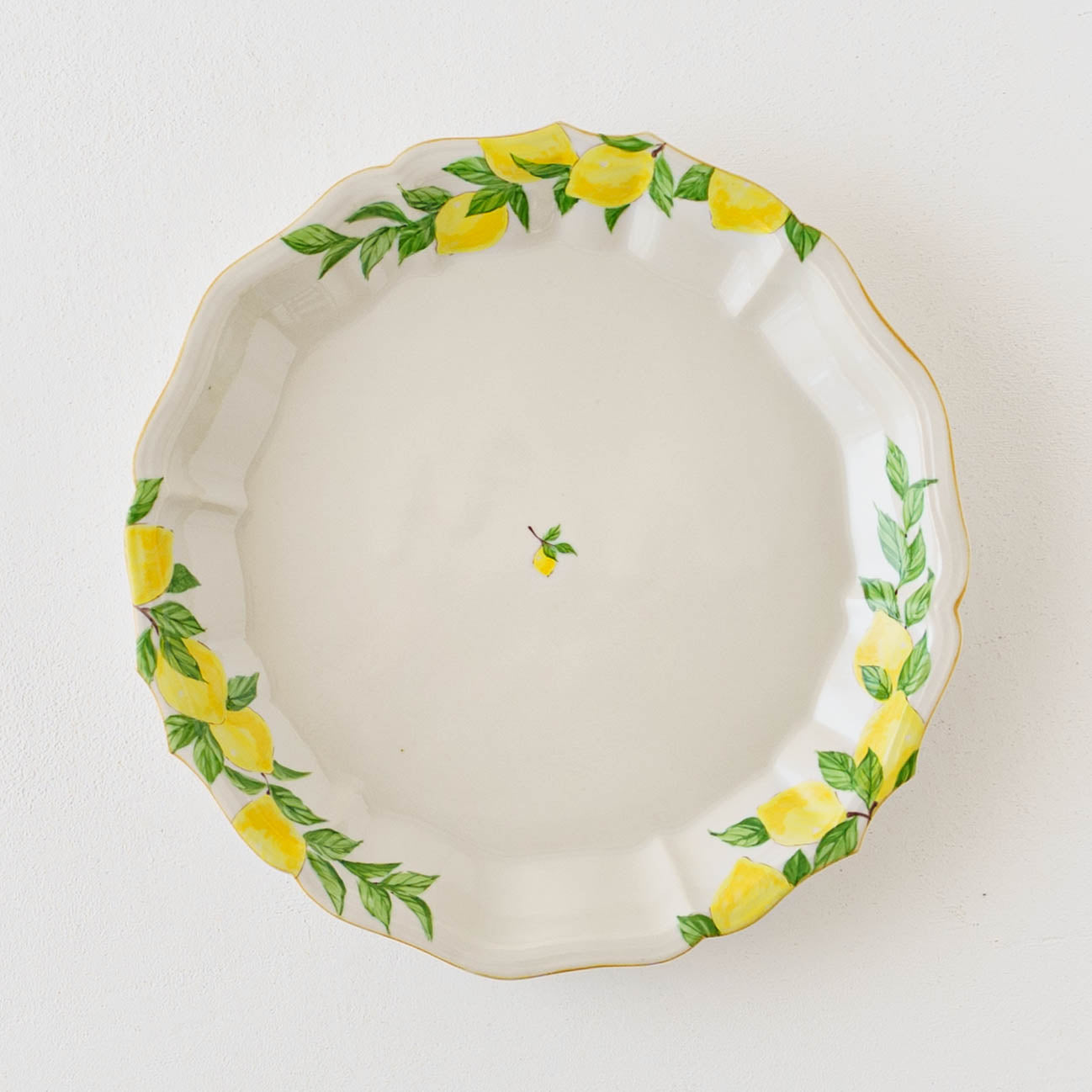 阿部慎太郎　レモン皿 阿部慎太郎 レモン 檸檬 プレート 花形細 リム皿 2枚セット 阿部慎太朗 花