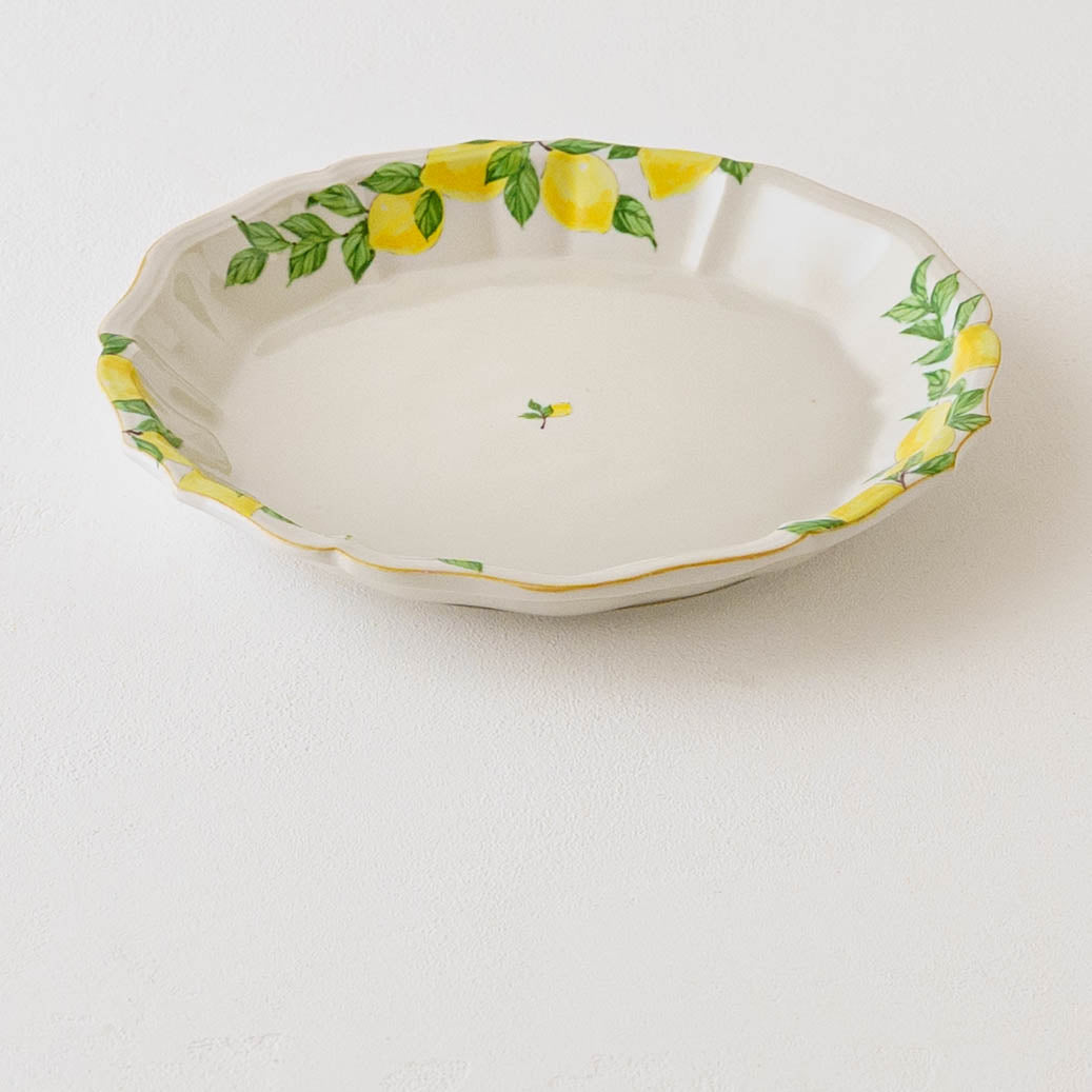 陶芸作家 阿部慎太朗 花形深皿7寸 檸檬｜窯元、作家もののうつわ通販