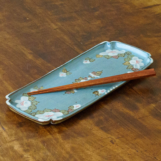 Square plate blue｜Satsukigama