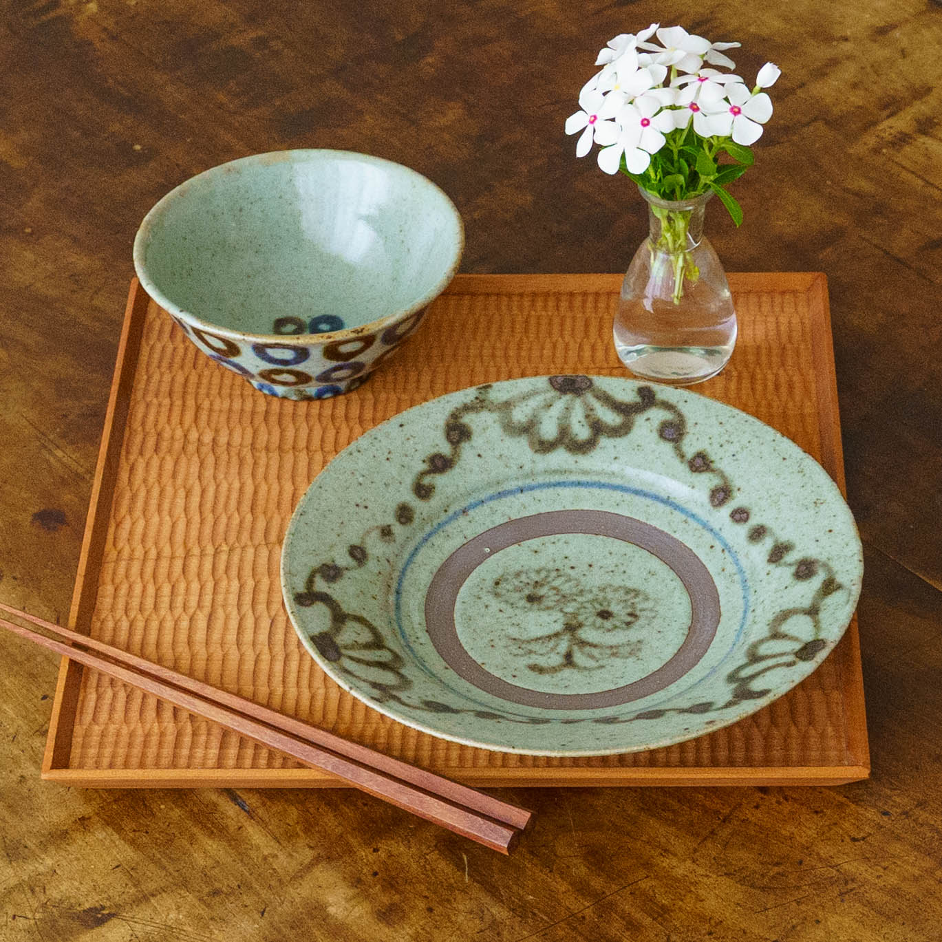 茶碗H　大　呉須鉄丸｜皐月窯