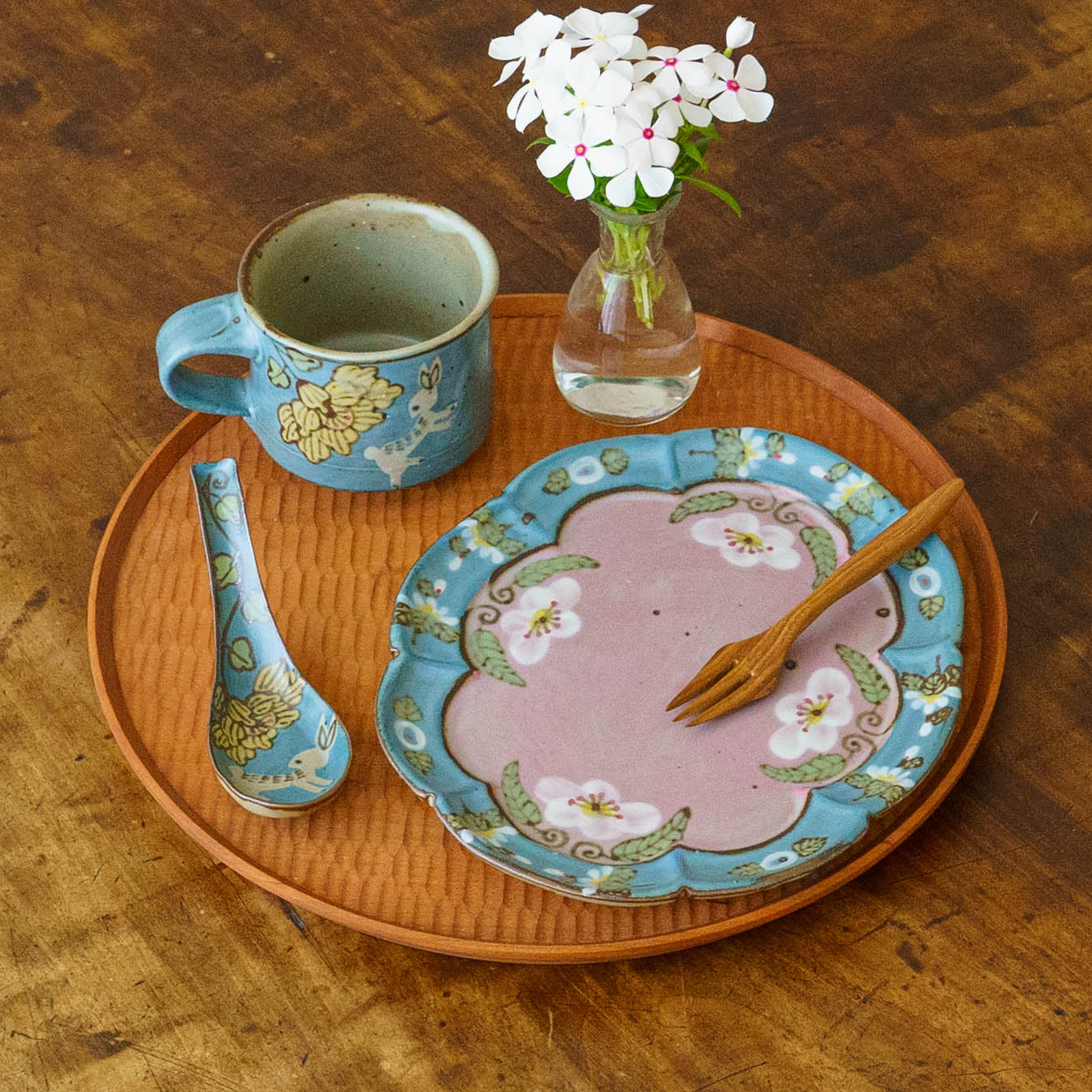 Soup spoon blue  | Satsukigama