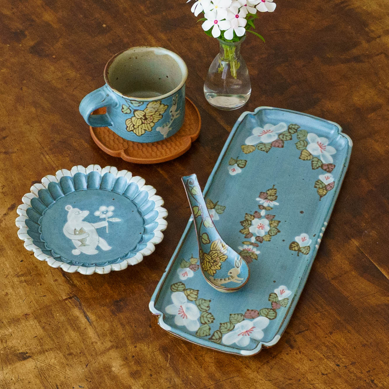 Soup spoon blue  | Satsukigama