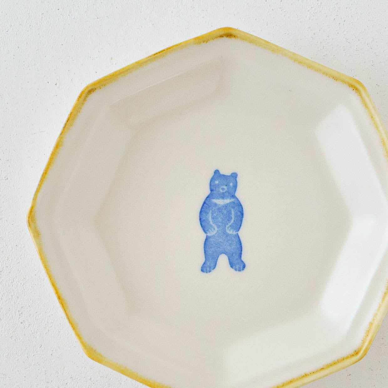 八角小皿　くま｜原村俊之