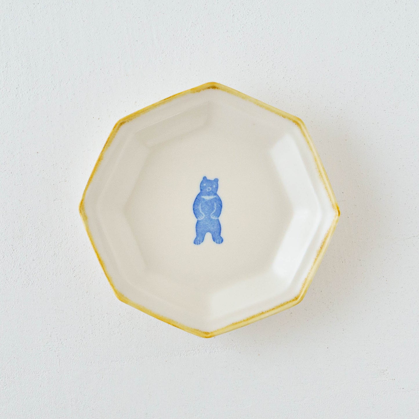 八角小皿　くま｜原村俊之