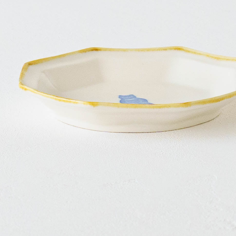 八角小皿　くま｜原村俊之