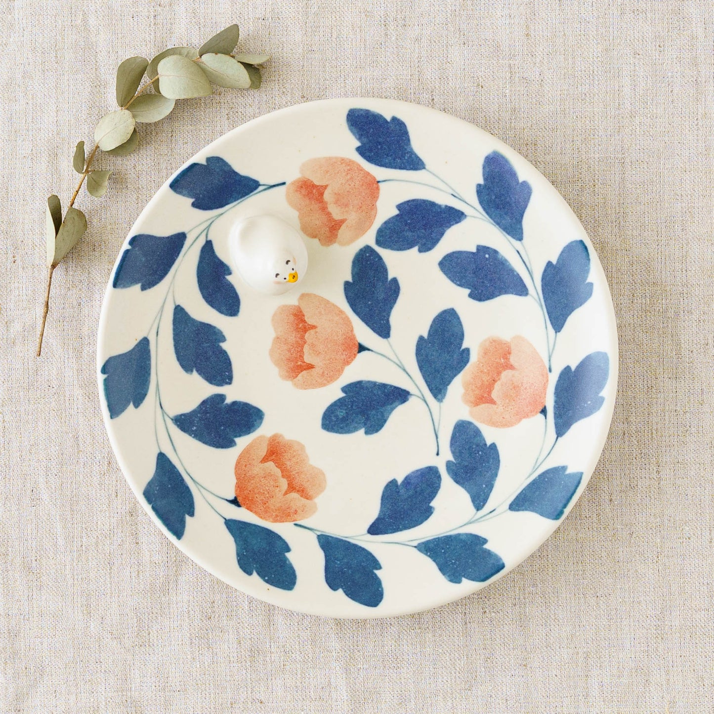 Plate duck pink blue M  | Ayano Arai