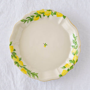 陶芸作家 阿部慎太朗 花形深皿7寸 檸檬｜窯元、作家もののうつわ通販